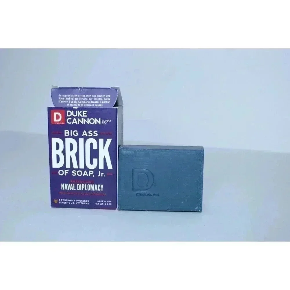 Duke Cannon Big Ass Brick Of Soap JR 4.5oz Men Smells Like NAVAL DIPLOMACY - NIB